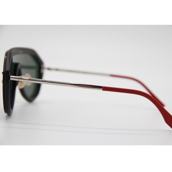 NEW FENDI FF M0039/G/S 807 BLACK SHIELD SUNGLASSES - Picture 11 of 11